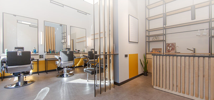 CENTRAL Barbershop interior on Elizabetes street in Rīga